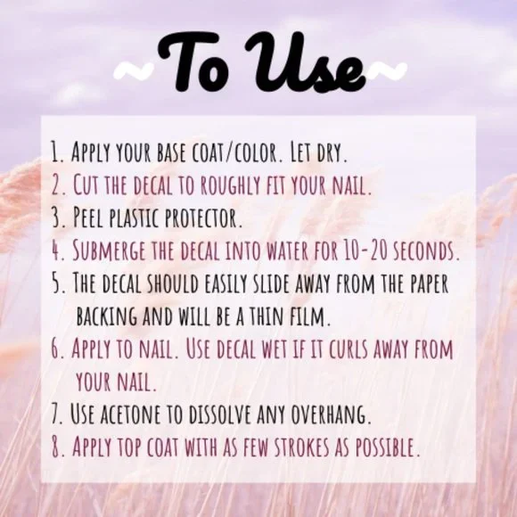 BUNDLE FOR $2✨💅 Nail Decals - Picture 3 of 3